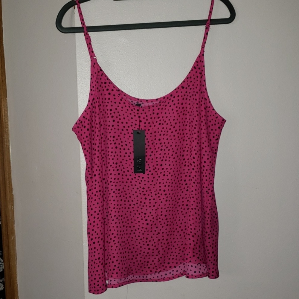 New Pink Camisole 🌼  XL 🌼 Apt. 9 🌼 Polka Dot